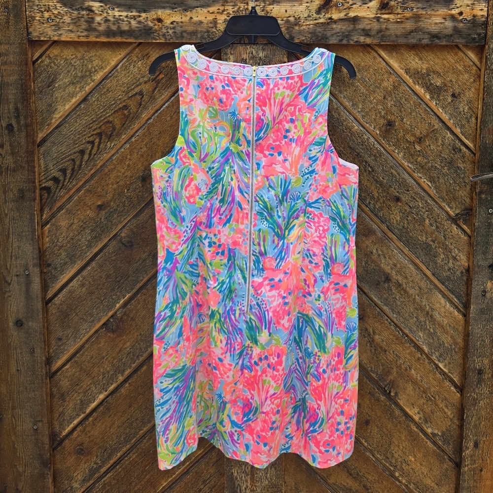 Lilly Pulitzer Shift Dress In Fan Sea Pants - Picture 4 of 7